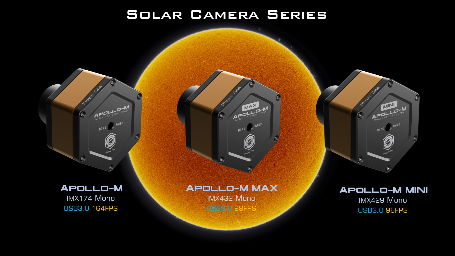 Focus on Solar imaging: Solar camera series released today!