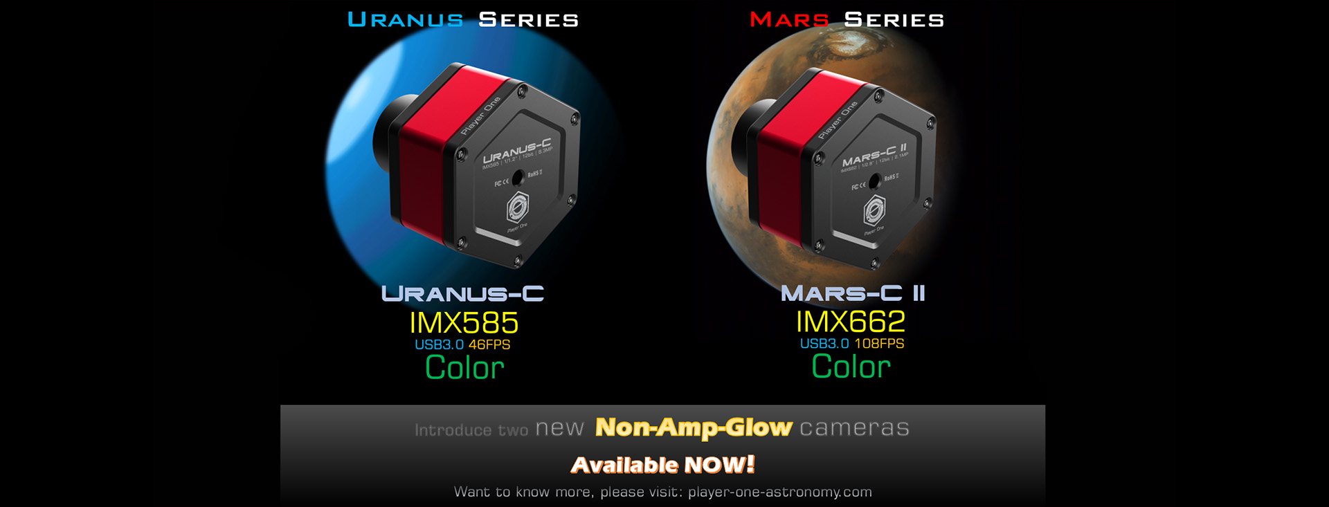 Uranus-C (IMX585) and Mars-C II (IMX662) available today!!