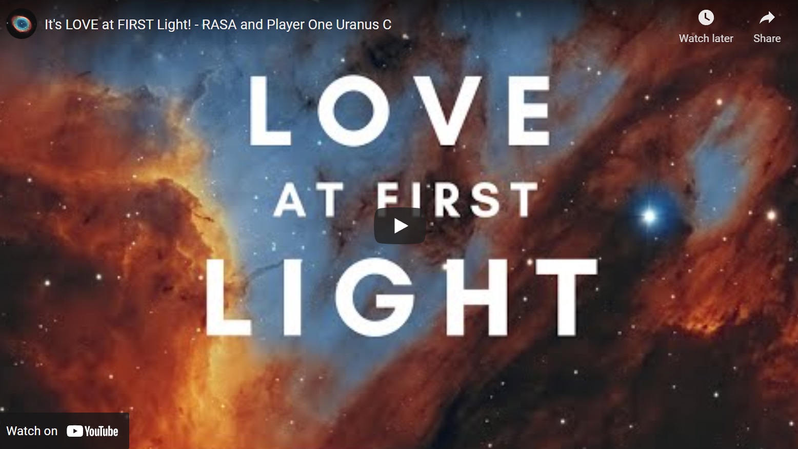 Luke: It’s LOVE at FIRST Light! – RASA and Player One Uranus C