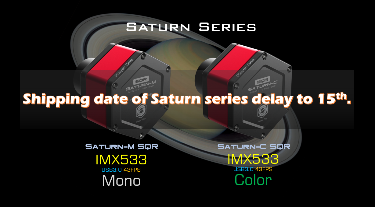 Shipping date of Saturn series delay to 15th.