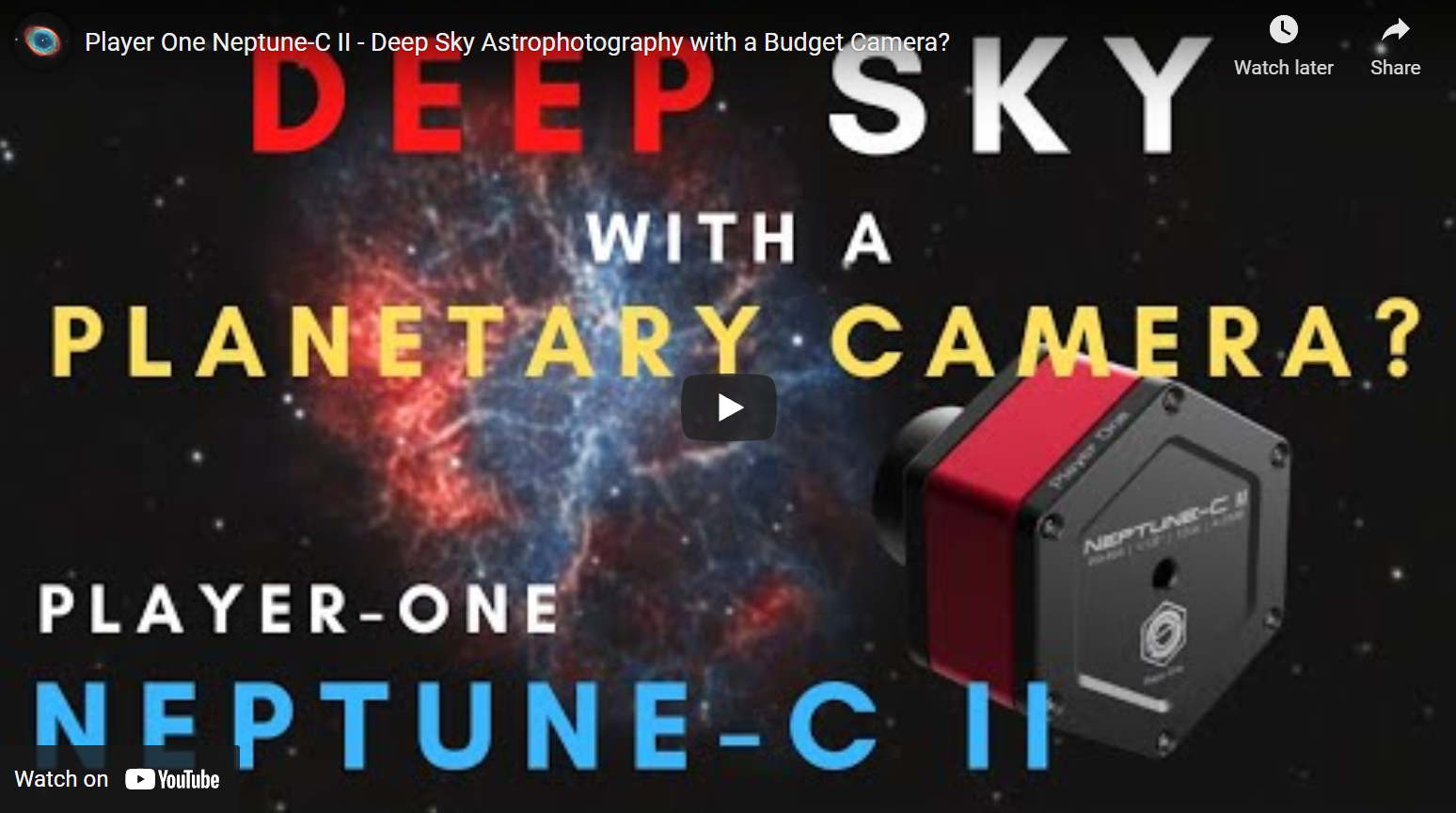 Luke : Player One Neptune-C II – Deep Sky Astrophotography with a Budget Camera?